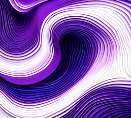 Obraz premium Vibrant abstract waves in purple color, modern design poster background, Generative AI 