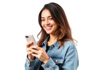woman holding a mobile phone