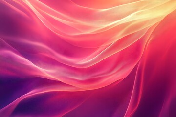 Fototapeta premium Abstract Background Illustration of Pink and Yellow Wavy Lines