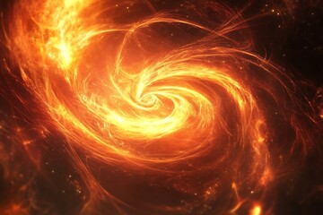 Naklejka premium Abstract swirls of glowing light