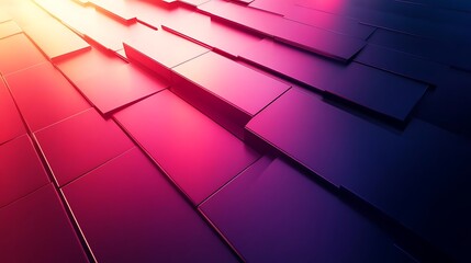 Abstract 3D Background with Pink and Blue Gradient