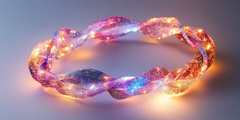 Gentle swirl of colorful light