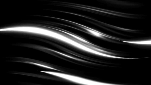 black wave and lights