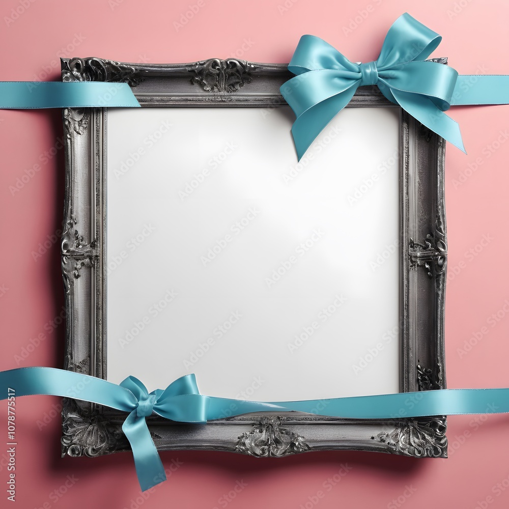 Poster a beautiful ribbon background perfect for social media posts or advertisements featuring an elegant 