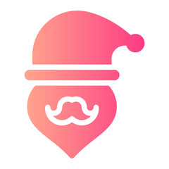 santa gradient icon