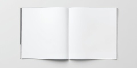 Blank Brochure magazine isolated on grey background for design replacement, empty, grey, brochure