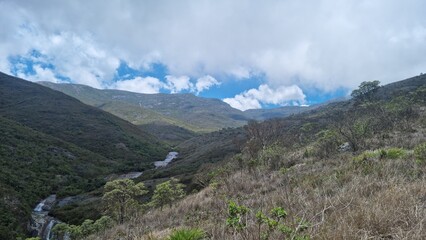 Over the mountains at the Flag's Peak. Pico da bandeira