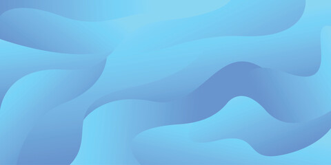 Blue Ocean Wave Illustration Vector Design with Wavy Patterns Light Textures Summer Beach Backdrops