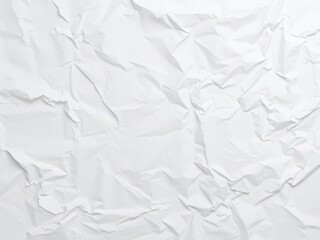 Crumpled white paper with creases and wrinkles, white, material, rumpled