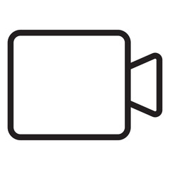 video camera line icon.