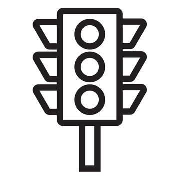 recommend clip art: traffic light line icon.
