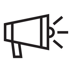 megaphone line icon.