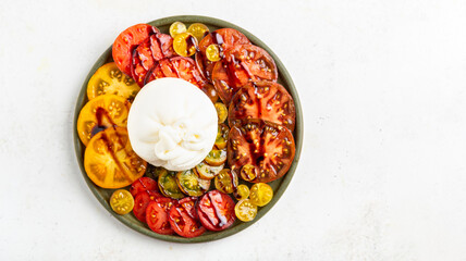Tomatoes with burrata