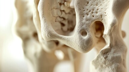 Close-up of a Human Pelvis Bone