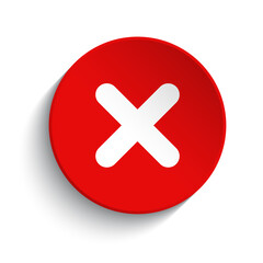 Cross mark button