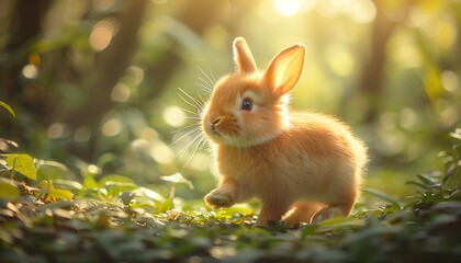 Fototapeta premium rabbit in the grass