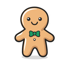 Gingerbread man, gingerbread cookie clipart