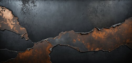 Aged Blackened Steel Patina
