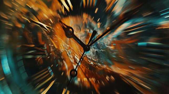 Artistic impressions clocks second hand moving feead generated illustration
