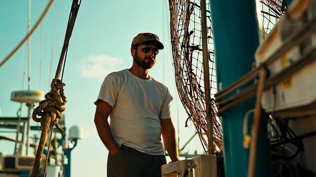 fisherman on a boat