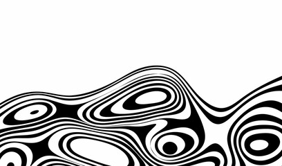 Abstract wavy black background. Wavy shapes. Eps 10
