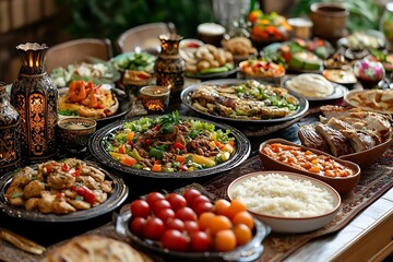 A Feast of Delicious Dishes in a Warm, Inviting Setting - Photo