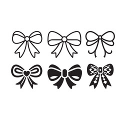 Ribbon Bow Design Vector