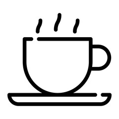 hot cocoa line icon