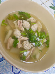 Delicious on plate various Thai menu