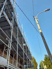 Lavori in corso nel cantiere edile - costruire