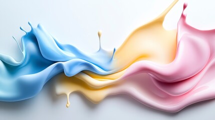 Obraz premium Fluid Watercolor Blending and Pooling Techniques