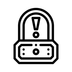 lock line icon