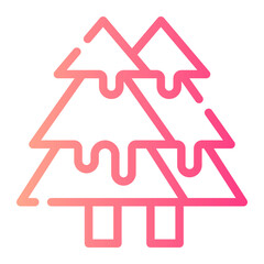 trees gradient icon