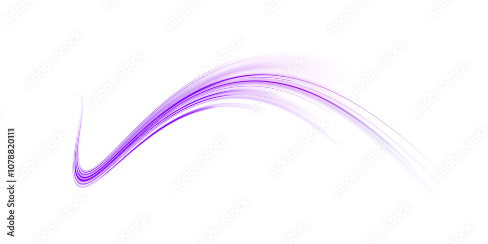 Sticker png futuristic technological style. png abstract background with speed lines. neon color rays vector