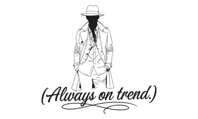Fashion Illustrations Showcasing Timeless Elegance and Modern Trends logo icon