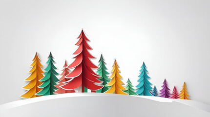 abstract christmas tree with space