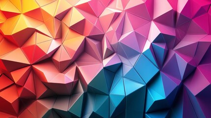 Obraz premium Colored Technological background cultural wall, geometric pattern 