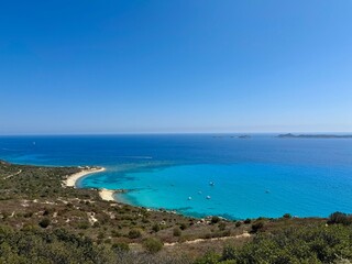 view of the beach and sea