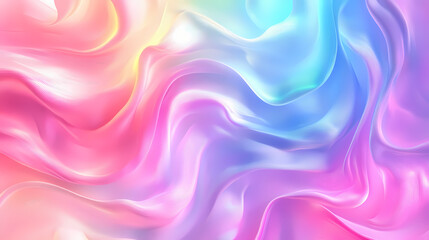 Obraz premium Pastel rainbow with shiny iridescence, purple blue pink teal glowing, abstract rainbow background, kaleidoscope of colors. Kaleidoscope. Illustration