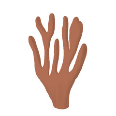 An illustration of a mushroom with a coral-like shape.