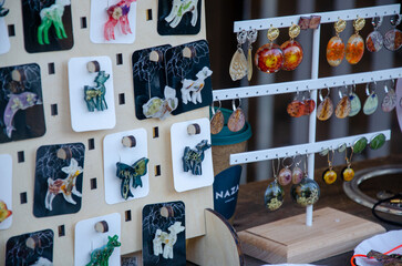 Souvenirs made of resin in the form of various figures