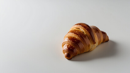 croissant on a wooden table
