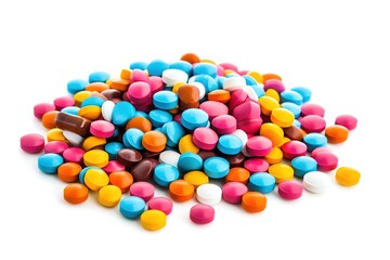 pills and tablets on a white background
