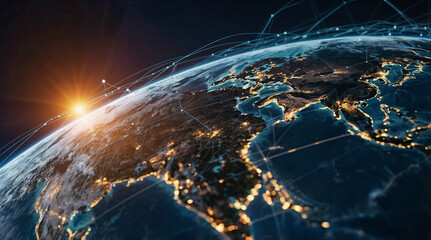earth with space for text
