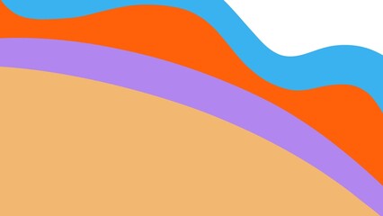 Abstract Colorful Wave Background
