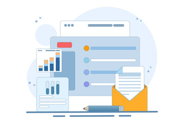 Online digital mail media content. Email service network website feedback. Information about events, activities, company information and announcements. Email message correspondence.