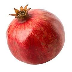 pomegranate green green pomegranate isolated on white background

