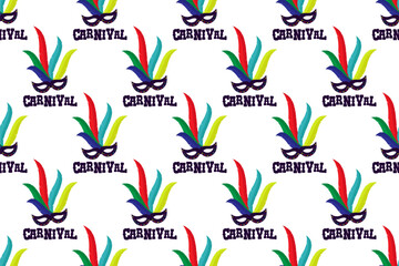 Carnival seamless pattern background template