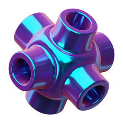 abstract shape glass 3d illustration