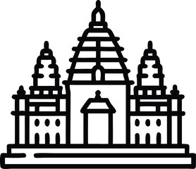 Hindu Temple Icon